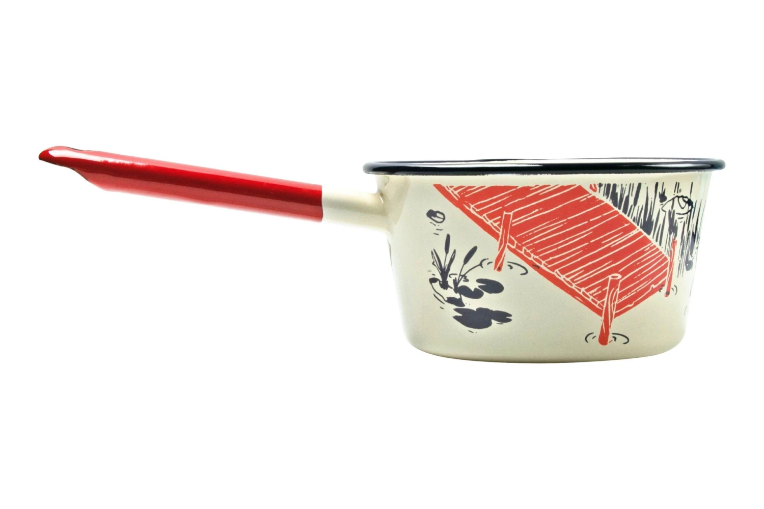 Knivesandtools Enamel Saucepan E-SP14-01, 14 Cm, Cacerola Esmaltada 4 Knivesandtools Enamel Saucepan E-SP14-01, 14 Cm, Cacerola Esmaltada - Imagen 2