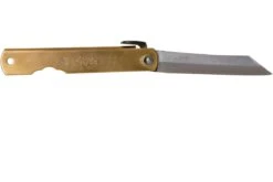 Higonokami Navaja 7 Cm HIGO09, Blue Paper Steel, Latón -Knives And Tools Comercio KT HIGO09 02 higonokami kt higo09 02