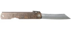 Higonokami Navaja 7,3 Cm HIGOC2, Blue Paper Steel, Brown Black Glitter -Knives And Tools Comercio KT HIGOC2 02 higonokami