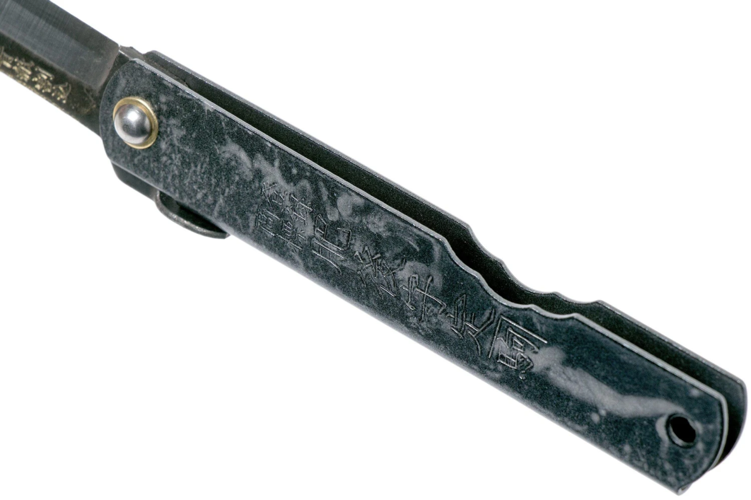 Higonokami Navaja 7,3 Cm HIGOC3B, Blue Paper Steel, Grey Black Glitter 7 Higonokami Navaja 7,3 Cm HIGOC3B, Blue Paper Steel, Grey Black Glitter - Imagen 5