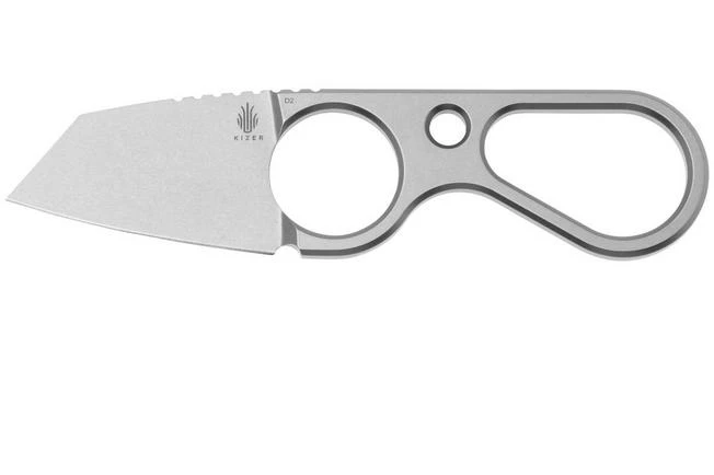 Kizer Bowtie 1061A1 Stonewashed D2, Cuchillo De Cuello 3 Kizer Bowtie 1061A1 Stonewashed D2, Cuchillo De Cuello