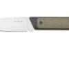 Kizer Smolt 1063A6 Satin 14C28N, Black G10 Green Micarta, Cuchillo Fijo, Diseño De Jonathan Styles -Knives And Tools Comercio KZ1063A6 01 kizer