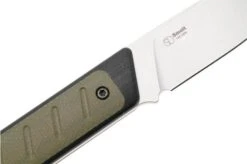 Kizer Smolt 1063A6 Satin 14C28N, Black G10 Green Micarta, Cuchillo Fijo, Diseño De Jonathan Styles -Knives And Tools Comercio KZ1063A6 05 kizer