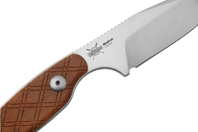 Kizer Vanguard Muskrat 1064A2, Stonewashed S35VN, Mkuruti Wood Cuchillo Fijo, Derek Sharon Design 7 Kizer Vanguard Muskrat 1064A2, Stonewashed S35VN, Mkuruti Wood Cuchillo Fijo, Derek Sharon Design - Imagen 5