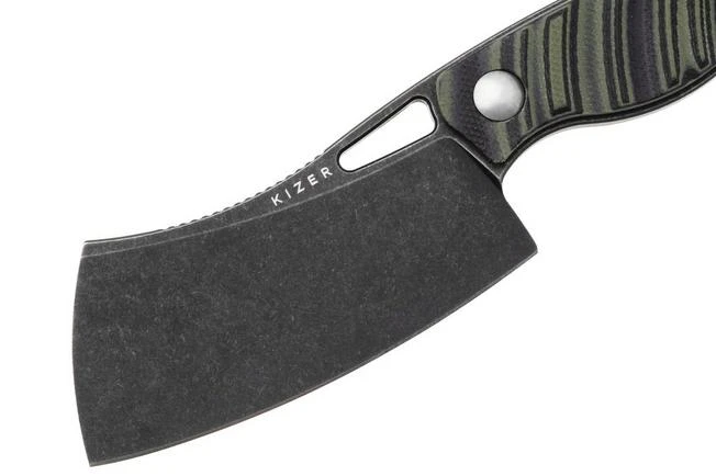 Kizer Little Rhino 1065A3, Black D2, Olive Green/Black G10 Cuchillo Fijo, Diseño De Kapuscinski Giedymin 5 Kizer Little Rhino 1065A3, Black D2, Olive Green/Black G10 Cuchillo Fijo, Diseño De Kapuscinski Giedymin - Imagen 3