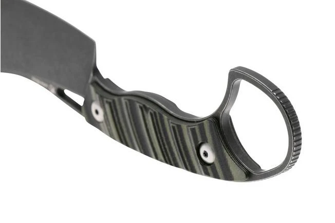 Kizer Little Rhino 1065A3, Black D2, Olive Green/Black G10 Cuchillo Fijo, Diseño De Kapuscinski Giedymin 6 Kizer Little Rhino 1065A3, Black D2, Olive Green/Black G10 Cuchillo Fijo, Diseño De Kapuscinski Giedymin - Imagen 4
