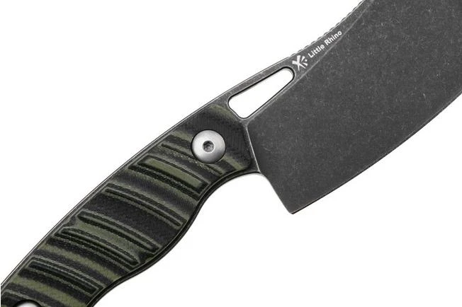 Kizer Little Rhino 1065A3, Black D2, Olive Green/Black G10 Cuchillo Fijo, Diseño De Kapuscinski Giedymin 7 Kizer Little Rhino 1065A3, Black D2, Olive Green/Black G10 Cuchillo Fijo, Diseño De Kapuscinski Giedymin - Imagen 5