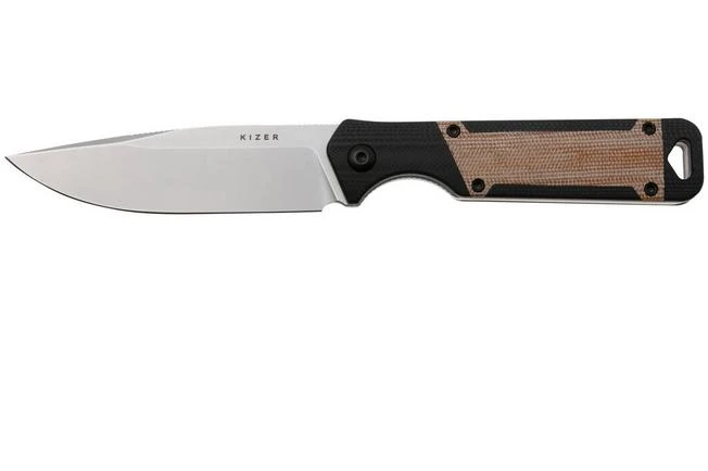 Kizer Militaw KZ1067A2 Satin Nitro-V, Blacck G10, Natural Micarta Inlay, Cuchillo Fijo, Jonathan Styles Design 3 Kizer Militaw KZ1067A2 Satin Nitro-V, Blacck G10, Natural Micarta Inlay, Cuchillo Fijo, Jonathan Styles Design