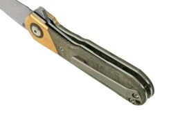 Kizer Comet V3614C1 Brass & Green Micarta, Navaja -Knives And Tools Comercio KZV3614C1 04 kizer
