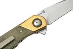 Kizer Comet V3614C1 Brass & Green Micarta, Navaja -Knives And Tools Comercio KZV3614C1 05 kizer
