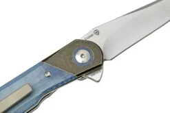 Kizer Comet V3614C2 Brass & Blue Micarta, Navaja -Knives And Tools Comercio KZV3614C2 05 kizer