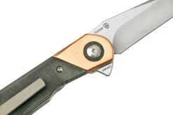 Kizer Comet V3614C3 Brass & Grey Micarta, Navaja -Knives And Tools Comercio KZV3614C3 05 kizer