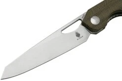 Kizer Genie V4545C1, Green Micarta, 154CM Navaja, Diseño Gage -Knives And Tools Comercio KZV4545C1 03 kizer