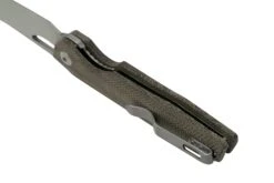 Kizer Genie V4545C1, Green Micarta, 154CM Navaja, Diseño Gage -Knives And Tools Comercio KZV4545C1 04 kizer