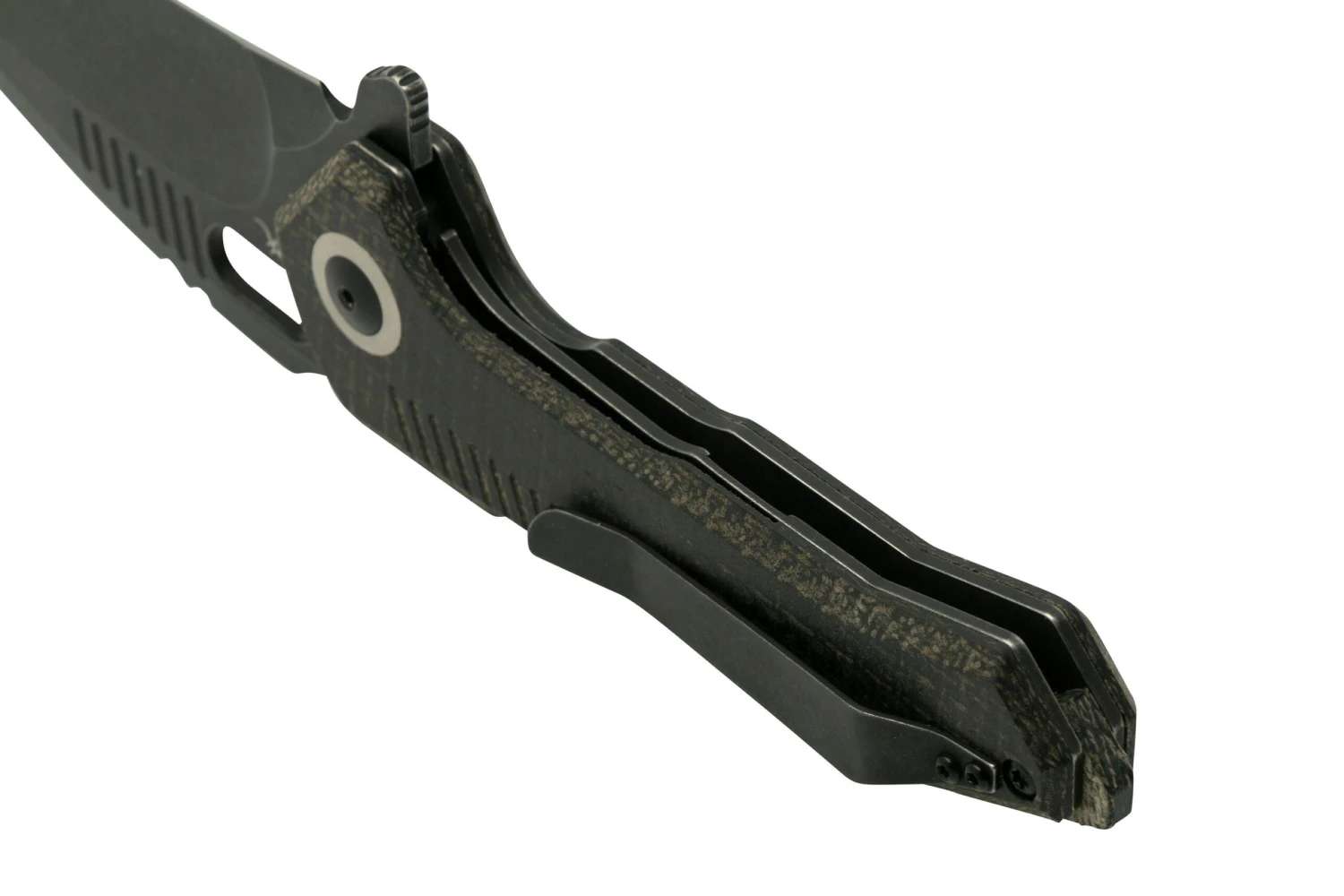 Kizer Mini Paragon V4600C2, 154CM, Black Micarta Navaja, Diseño RS Knifeworks 6 Kizer Mini Paragon V4600C2, 154CM, Black Micarta Navaja, Diseño RS Knifeworks - Imagen 4