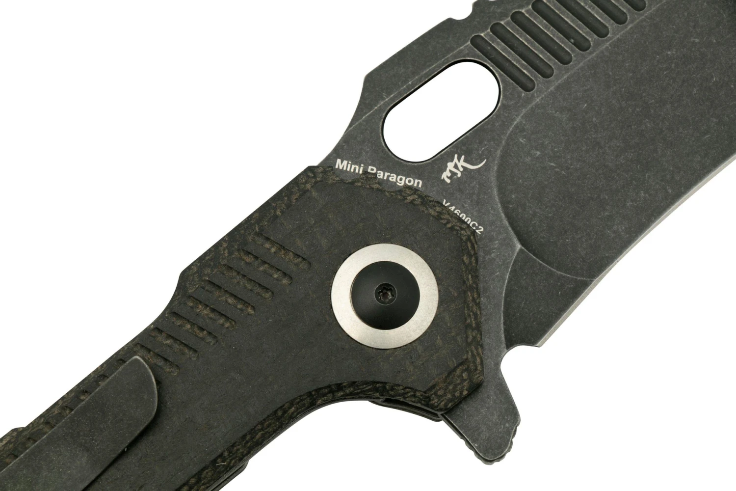 Kizer Mini Paragon V4600C2, 154CM, Black Micarta Navaja, Diseño RS Knifeworks 7 Kizer Mini Paragon V4600C2, 154CM, Black Micarta Navaja, Diseño RS Knifeworks - Imagen 5