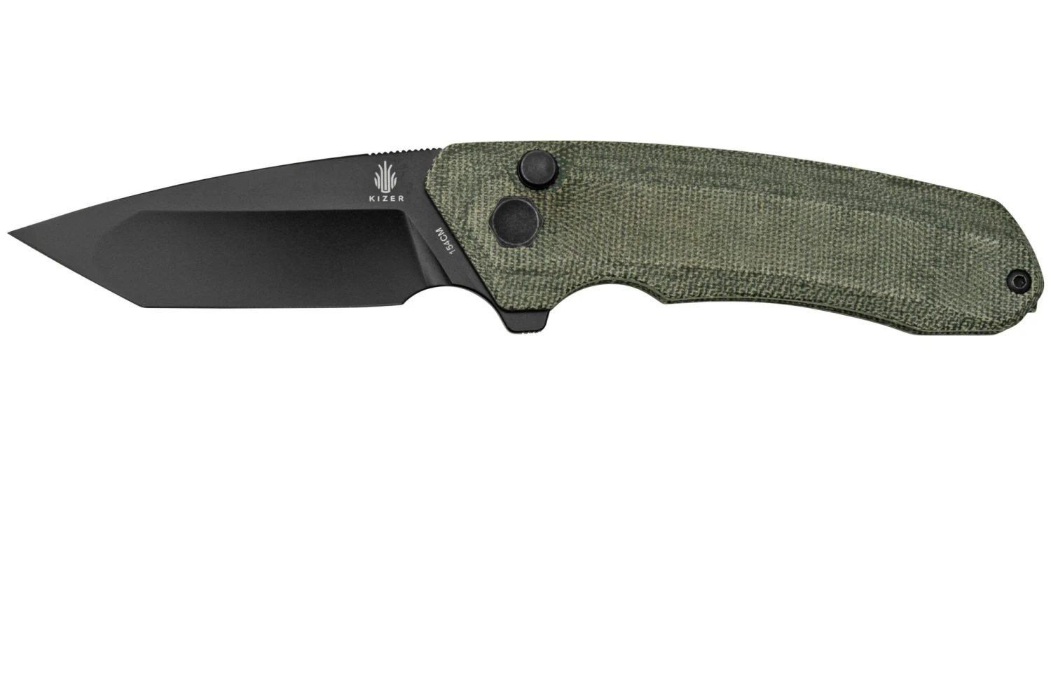 Kizer Mad Tanto V4602V1 Navaja Button-lock, Damned Designs 3 Kizer Mad Tanto V4602V1 Navaja Button-lock, Damned Designs