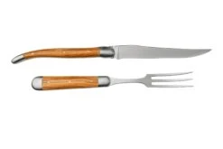 Forge De Laguiole Carving Set Olivewood, 1217INOLF17, Juego De Trinchar De Madera De Olivo 10 Forge De Laguiole Carving Set Olivewood, 1217INOLF17, Juego De Trinchar De Madera De Olivo -Knives And Tools Comercio LA1217INOLF17 02 forgedelaguiole