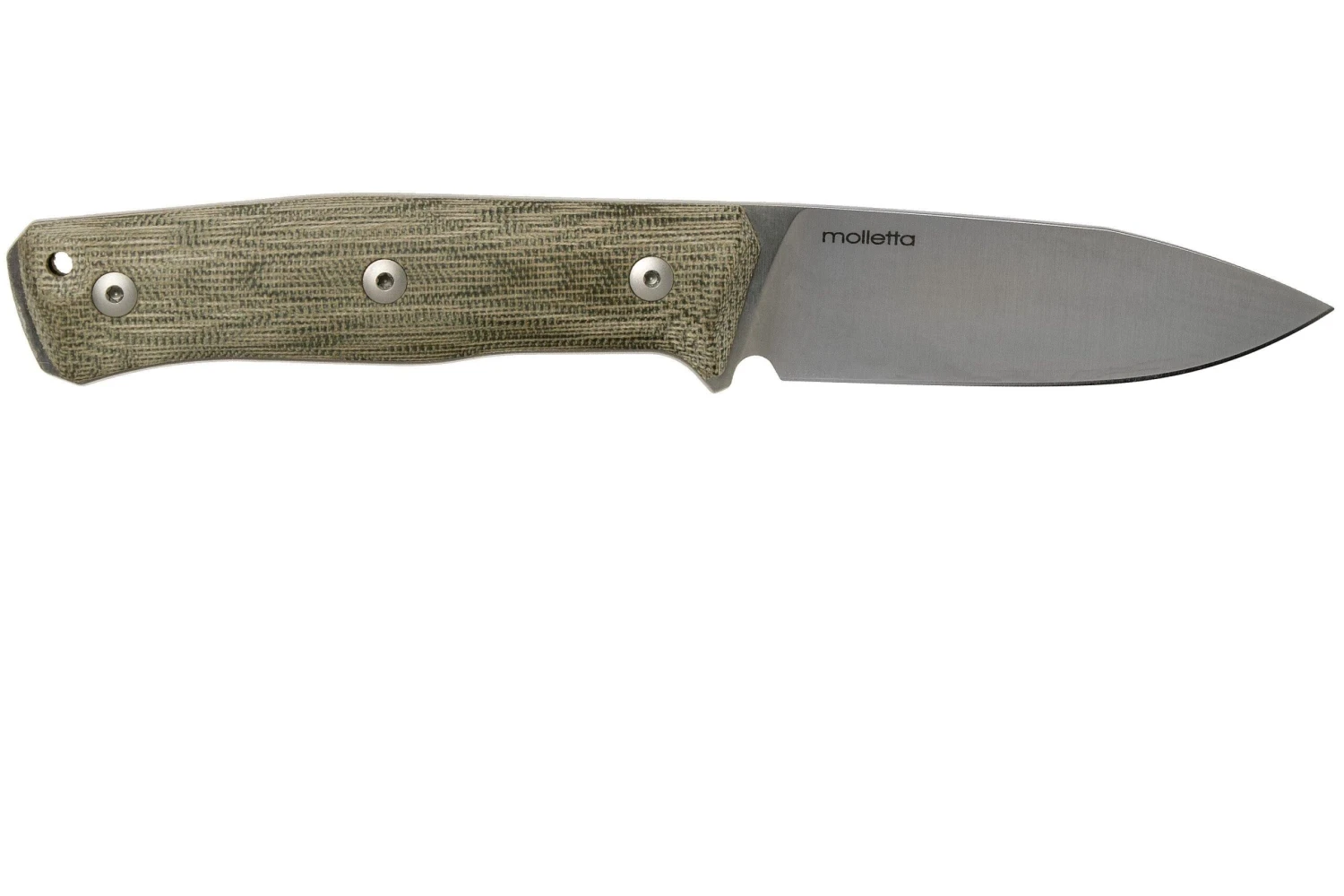 LionSteel B35 CVG Green Canvas Micarta Cuchillo Bushcraft 4 LionSteel B35 CVG Green Canvas Micarta Cuchillo Bushcraft - Imagen 2