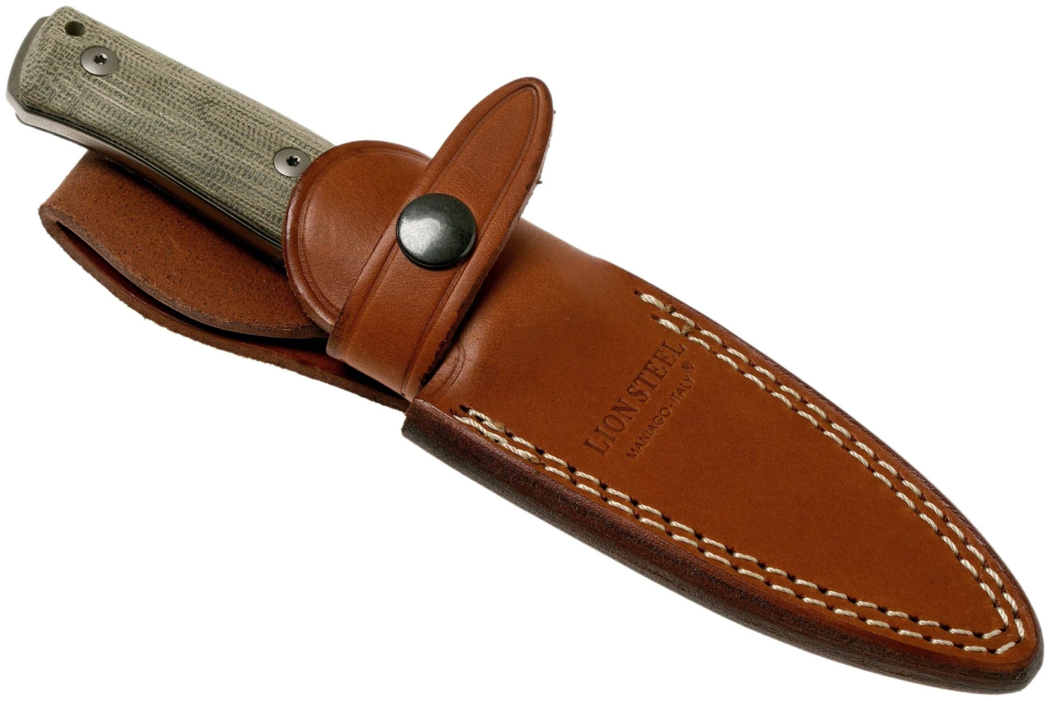 LionSteel B35 CVG Green Canvas Micarta Cuchillo Bushcraft 9 LionSteel B35 CVG Green Canvas Micarta Cuchillo Bushcraft - Imagen 7