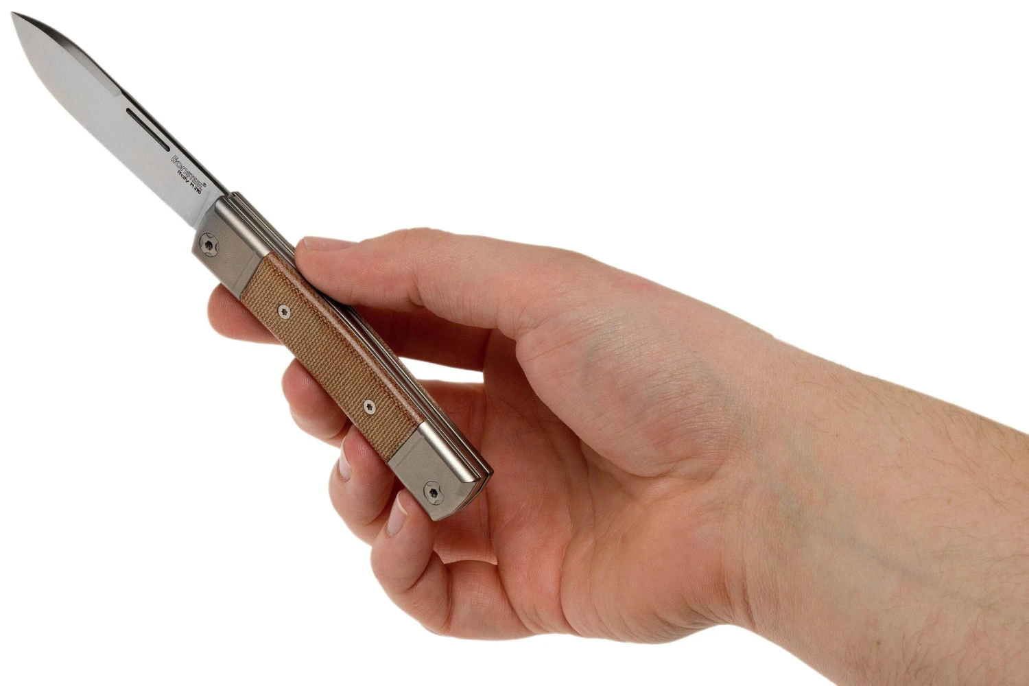 Lionsteel BestMan BM2 CVN Natural Canvas Micarta Navaja Slipjoint 10 Lionsteel BestMan BM2 CVN Natural Canvas Micarta Navaja Slipjoint - Imagen 8