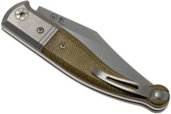 LionSteel Gitano Green Canvas Micarta GT01 CVG Navaja, Gudy De Poppel Design -Knives And Tools Comercio LI GT01 CVG 04 lionsteel