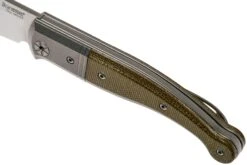 LionSteel Gitano Green Canvas Micarta GT01 CVG Navaja, Gudy De Poppel Design -Knives And Tools Comercio LI GT01 CVG 07 lionsteel