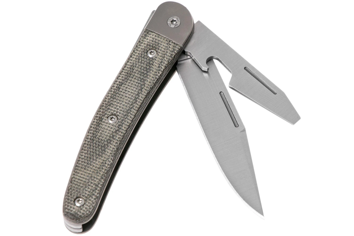 LionSteel Jack 2 Green Canvas Micarta JK2 CVG Navaja 4 LionSteel Jack 2 Green Canvas Micarta JK2 CVG Navaja - Imagen 2