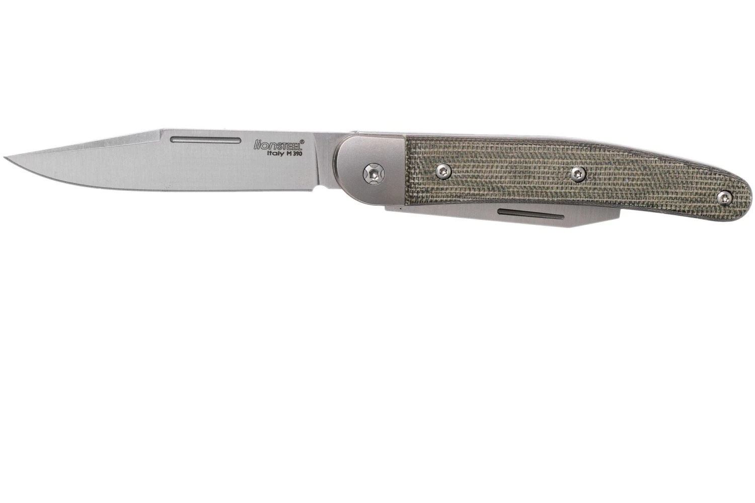 LionSteel Jack 2 Green Canvas Micarta JK2 CVG Navaja 5 LionSteel Jack 2 Green Canvas Micarta JK2 CVG Navaja - Imagen 3