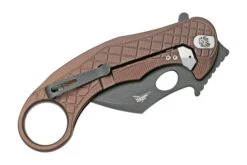 LionSteel L.E.One LE1-A-EB MagnaCut, Black, Earth Brown Aluminium, Navaja Karambit -Knives And Tools Comercio LI LE1 A EB 05 lionsteel