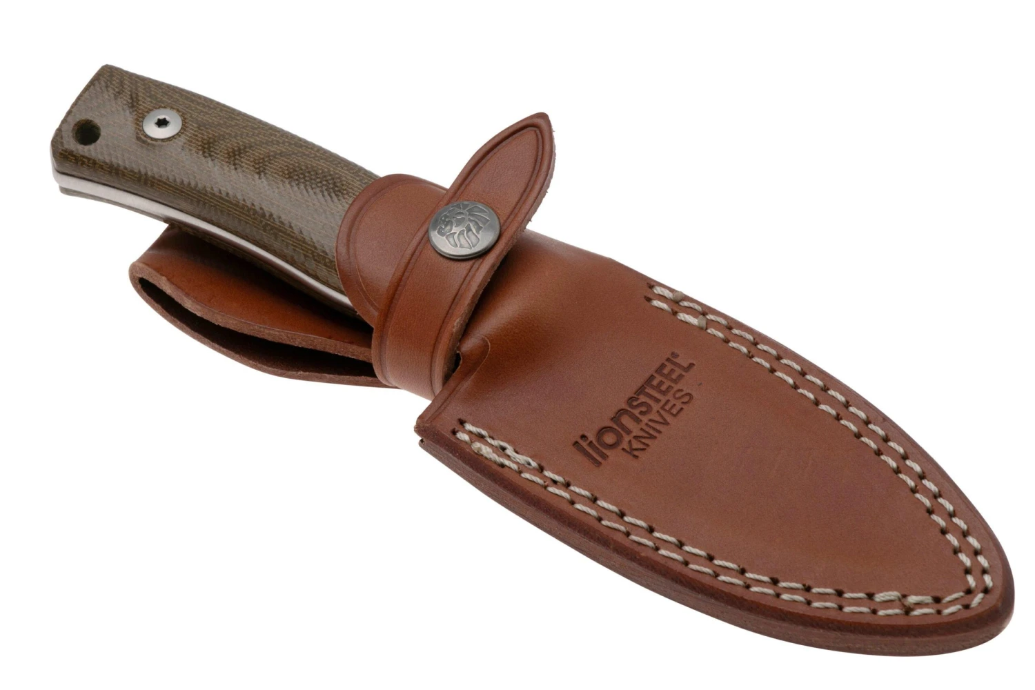 LionSteel M4-CVG M390, Green Canvas Micarta 8 LionSteel M4-CVG M390, Green Canvas Micarta - Imagen 6