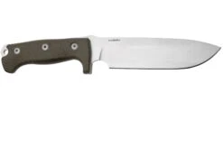 LionSteel M7 CVG Satin, Green Canvas Micarta Cuchillo Fijo, Molletta Design -Knives And Tools Comercio LI M7 CVG 02 lionsteel