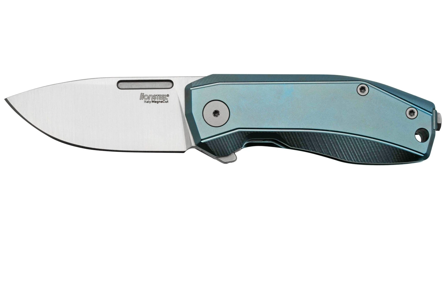 LionSteel Nano NA01-BL Frame Lock, Magnacut, Blue Titanium, Navaja 3 LionSteel Nano NA01-BL Frame Lock, Magnacut, Blue Titanium, Navaja