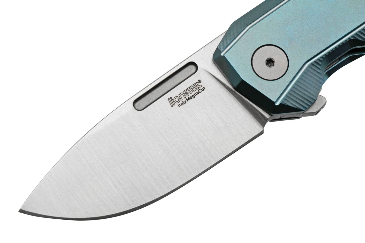 LionSteel Nano NA01-BL Frame Lock, Magnacut, Blue Titanium, Navaja 5 LionSteel Nano NA01-BL Frame Lock, Magnacut, Blue Titanium, Navaja - Imagen 3