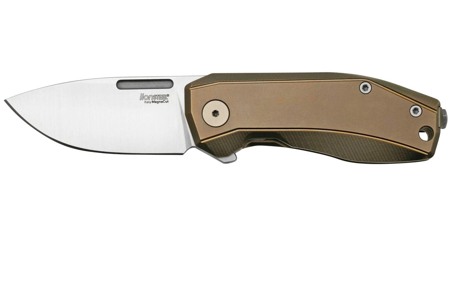 LionSteel Nano NA01-BR Frame Lock, Magnacut, Bronze Titanium, Navaja 3 LionSteel Nano NA01-BR Frame Lock, Magnacut, Bronze Titanium, Navaja
