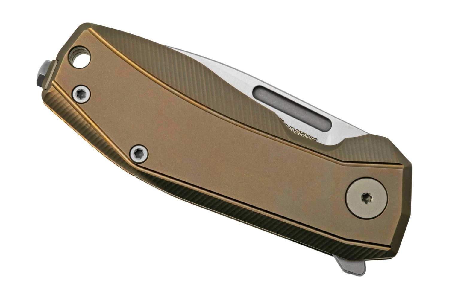 LionSteel Nano NA01-BR Frame Lock, Magnacut, Bronze Titanium, Navaja 8 LionSteel Nano NA01-BR Frame Lock, Magnacut, Bronze Titanium, Navaja - Imagen 6