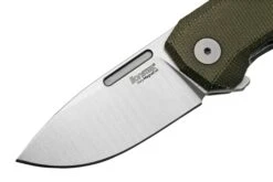 LionSteel Nano NA01-CVG Frame Lock, Magnacut, Green Canvas Micarta, Navaja -Knives And Tools Comercio LI NA01 CVG 03 lionsteel