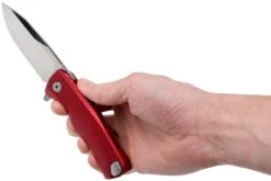 LionSteel ROK Satin Red Aluminio ROK A RS Navaja -Knives And Tools Comercio LI ROK A RS 09 lionsteel rok