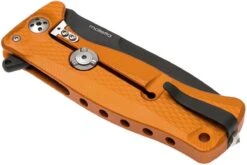 LionSteel SR11 Aluminum Orange, Black Blade, SR11 A OB Navaja 14 LionSteel SR11 Aluminum Orange, Black Blade, SR11 A OB Navaja -Knives And Tools Comercio LI SR11A OB 04 lionsteel li sr11a ob 04