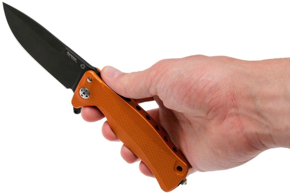 LionSteel SR11 Aluminum Orange, Black Blade, SR11 A OB Navaja 10 LionSteel SR11 Aluminum Orange, Black Blade, SR11 A OB Navaja - Imagen 8