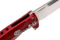 LionSteel SR22A-RS Red Aluminio, Satin Blade -Knives And Tools Comercio LI SR22A RS 06 lionsteel li sr22a rs 06