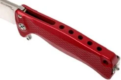 LionSteel SR22A-RS Red Aluminio, Satin Blade -Knives And Tools Comercio LI SR22A RS 07 lionsteel li sr22a rs 07