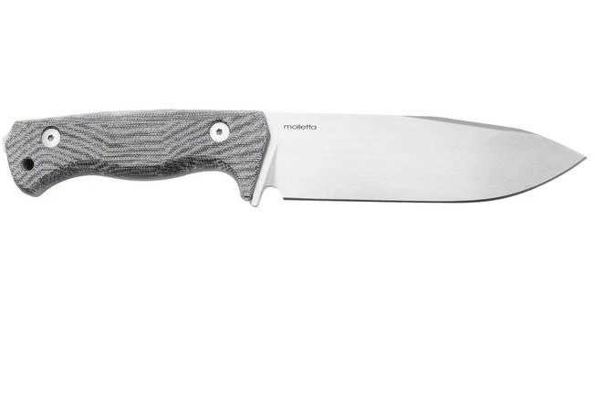 LionSteel T6 Stonewashed, Black Canvas Micarta T6-CVB Cuchillo Fijo 4 LionSteel T6 Stonewashed, Black Canvas Micarta T6-CVB Cuchillo Fijo - Imagen 2