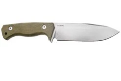 Lionsteel T6 Satin, Green Canvas Micarta T6-CVG Cuchillo Fijo -Knives And Tools Comercio LI T6 CVG 02 lionsteel