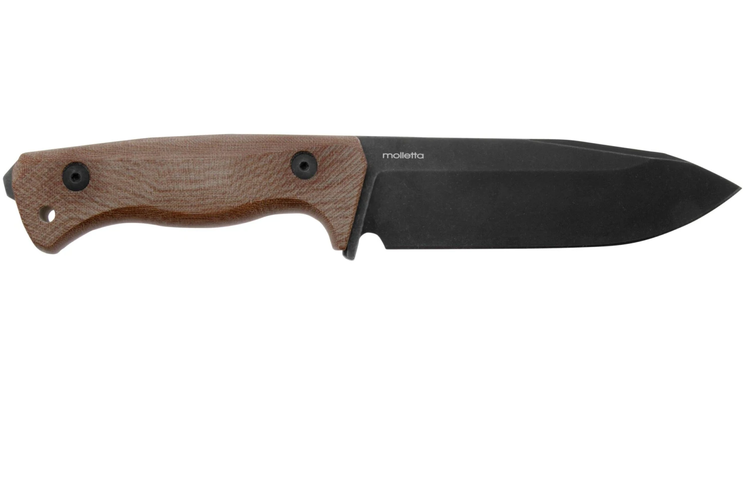 Lionsteel T6 Old Black, Natural Canvas Micarta T6B-CVN Cuchillo Fijo 4 Lionsteel T6 Old Black, Natural Canvas Micarta T6B-CVN Cuchillo Fijo - Imagen 2