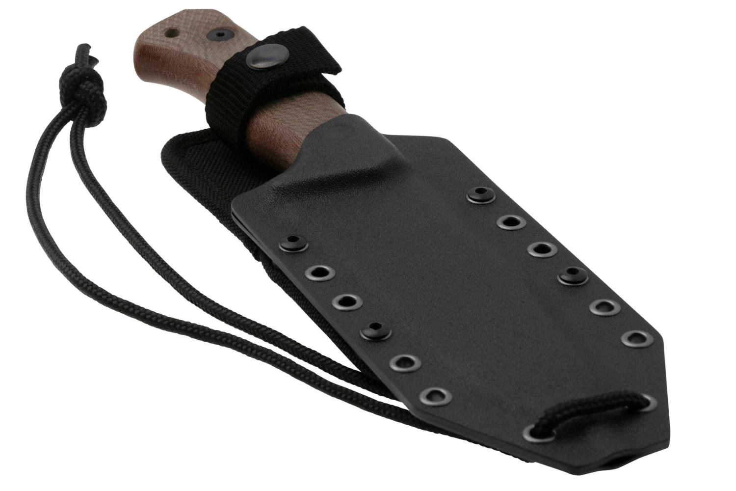 Lionsteel T6 Old Black, Natural Canvas Micarta T6B-CVN Cuchillo Fijo 8 Lionsteel T6 Old Black, Natural Canvas Micarta T6B-CVN Cuchillo Fijo - Imagen 6