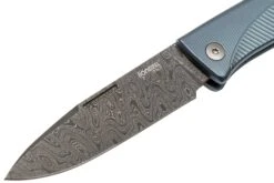 LionSteel Thrill TL-D-BL Damascus, Blue Titanium Integral Slipjoint Navaja -Knives And Tools Comercio LI TL D BL 03 lionsteel