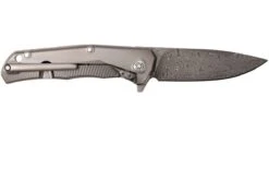 LionSteel TRE DR GY Titanium, Raindrop-damast -Knives And Tools Comercio LI TRE DR GY 02 lionsteel li tre dr gy 02