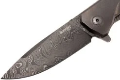 LionSteel TRE DR GY Titanium, Raindrop-damast -Knives And Tools Comercio LI TRE DR GY 03 lionsteel li tre dr gy 03