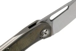 Liong Mah KUF V2 Kitchen Utility Folder, Green Canvas Micarta Navaja 15 Liong Mah KUF V2 Kitchen Utility Folder, Green Canvas Micarta Navaja -Knives And Tools Comercio LO KUF GCM 06 liong mah